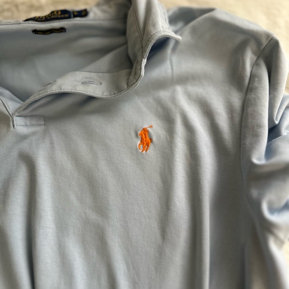 Ralph Lauren Men's Sky Blue Polo Shirt - Picture 6 of 9